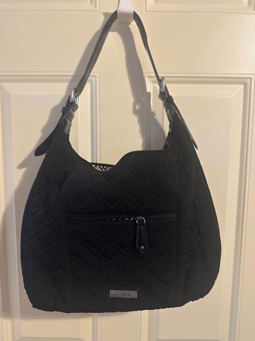 Black Quilted Shoulder Bag - Vera Bradley